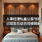 人事经理私盖公章与自己续签劳动合同被解雇,法院判了!(图4) 人事经理私盖公章与自己续签劳动合同被解雇,法院判了!(图4)