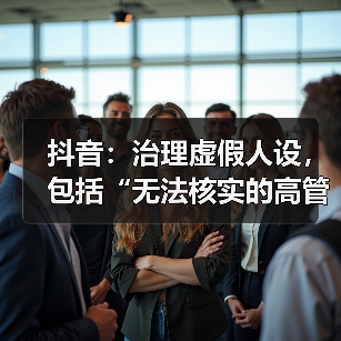 抖音:治理虚假人设,包括“无法核实的高管身份”等(图3) 抖音:治理虚假人设,包括“无法核实的高管身份”等(图3)