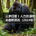 三茅日报丨人力资源相关最新简讯(2024年7月22日)(图2) 三茅日报丨人力资源相关最新简讯(2024年7月22日)(图2)