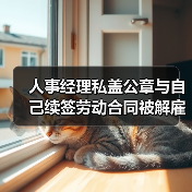 人事经理私盖公章与自己续签劳动合同被解雇,法院判了!(图1) 人事经理私盖公章与自己续签劳动合同被解雇,法院判了!(图1)