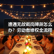 遭遇无故调岗降薪怎么办？劳动者维权全流程解析（图1）