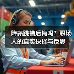 降薪跳槽后悔吗?职场人的真实抉择与反思(图1) 降薪跳槽后悔吗?职场人的真实抉择与反思(图1)