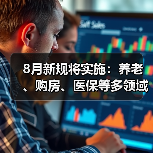 8月新规将实施:养老、购房、医保等多领域重大调整(图3) 8月新规将实施:养老、购房、医保等多领域重大调整(图3)