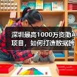 深圳最高1000万资助AI项目,如何打造数据跨境高地?(图1) 深圳最高1000万资助AI项目,如何打造数据跨境高地?(图1)