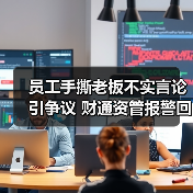 员工手撕老板不实言论引争议 财通资管报警回应（图4）