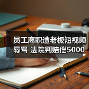 员工离职遭老板短视频辱骂 法院判赔偿5000元(图4) 员工离职遭老板短视频辱骂 法院判赔偿5000元(图4)