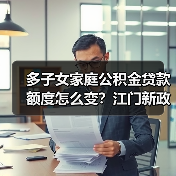 多子女家庭公积金贷款额度怎么变？江门新政解读（图4）