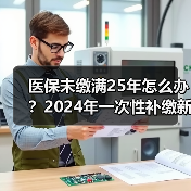 医保未缴满25年怎么办?2024年一次性补缴新规全解析(图4) 医保未缴满25年怎么办?2024年一次性补缴新规全解析(图4)