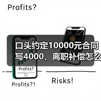 口头约定10000元合同写4000，离职补偿怎么算？（图4）