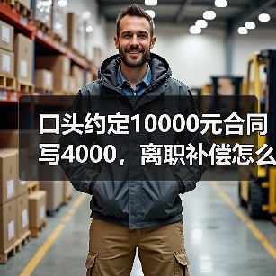 口头约定10000元合同写4000，离职补偿怎么算？（图3）