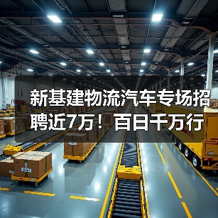 新基建物流汽车专场招聘近7万！百日千万行动如何助力就业？（图1）