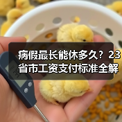 病假最长能休多久？23省市工资支付标准全解析（图4）