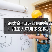 退休金涨3%背后的争议:打工人每月多交多少钱?(图2) 退休金涨3%背后的争议:打工人每月多交多少钱?(图2)