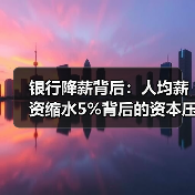 银行降薪背后:人均薪资缩水5%背后的资本压力(图4) 银行降薪背后:人均薪资缩水5%背后的资本压力(图4)
