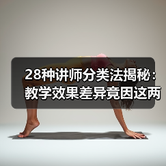 28种讲师分类法揭秘：教学效果差异竟因这两大能力？（图2）