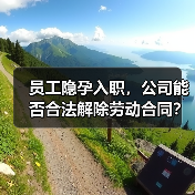 员工隐孕入职,公司能否合法解除劳动合同?(图1) 员工隐孕入职,公司能否合法解除劳动合同?(图1)